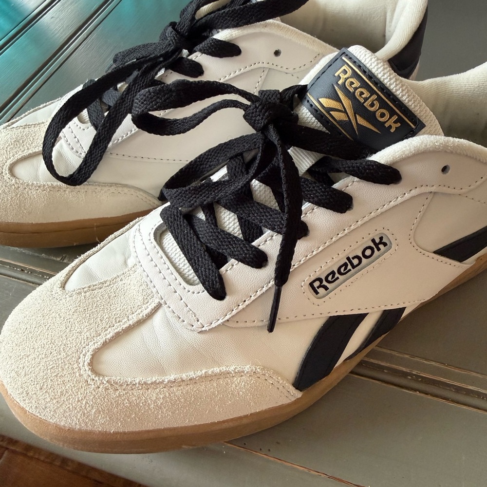 Reebok Forte Lounger White and Black Sneakers